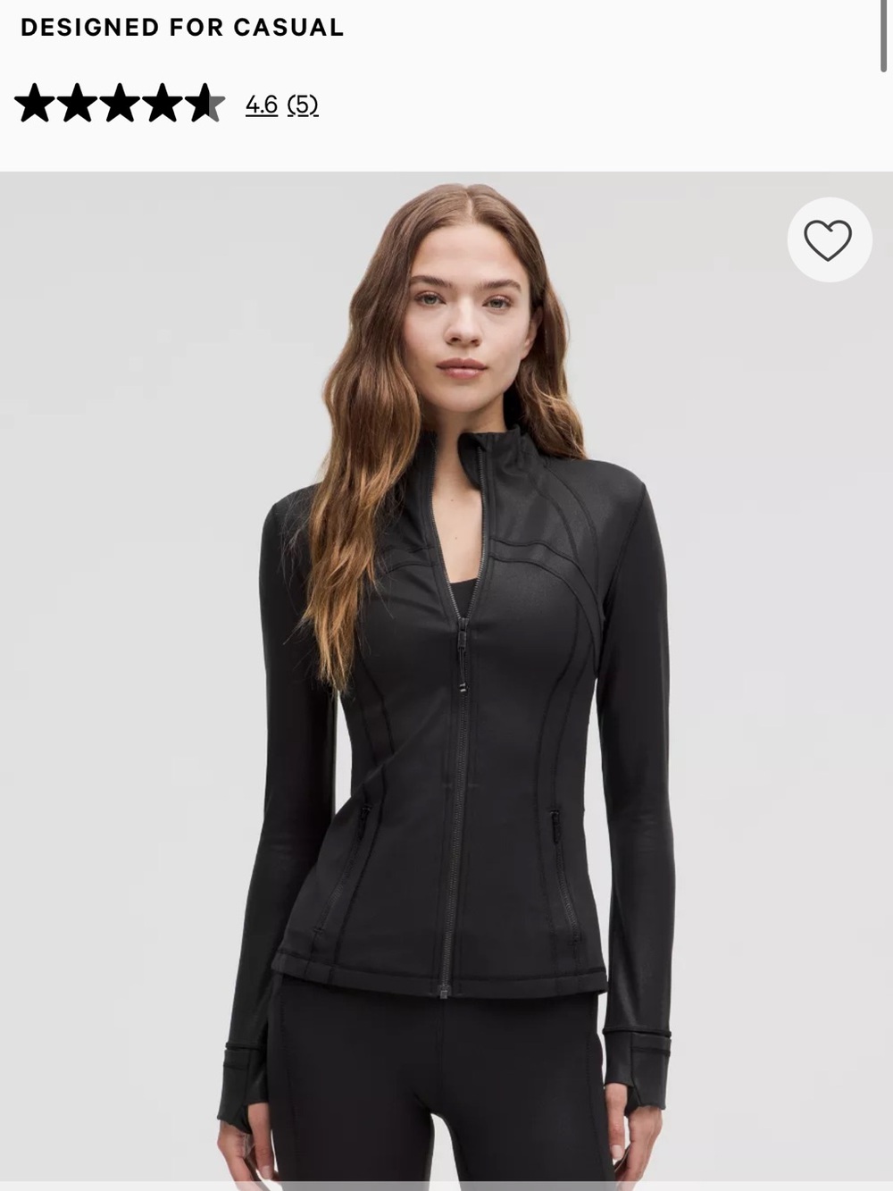 Lululemon Shimmer Define Jacket limited edition Size 10